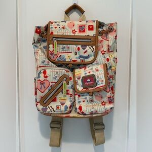 Lily Bloom Mindy Multicolor Birdcage Valentine Backpack